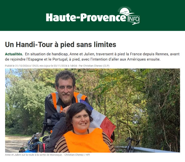 Un Handi-Tour à pied sans limites